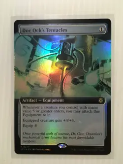 MTG Doc Ock's Tentacles (Extended Art Foil) Rare MTG Spider-Man - Image 1