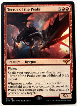 MTG Terror Of The Peaks Outlaws of Thunder Junction 149 NM - Image 1