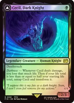 Cecil, Dark Knight Foil Final Fantasy MTG NM - Image 1