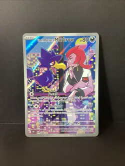 Pokemon TCG Team Rockets Murkrow Illustration Rare Card 200/182 Destined Rivals - Image 1