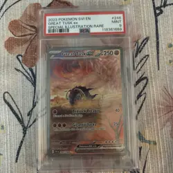 2023 Pokemon Great Tusk EX 246/198 Special Illustration Rare Mint PSA 9 - Image 1