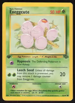 Pokemon TCG Jungle #52/64 Exeggcute 1st Edition NM - Image 1
