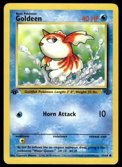 Pokemon TCG Jungle #53/64 Goldeen 1st Edition LP - Image 1
