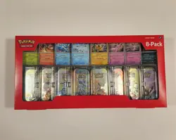 Pokemon TCG Prismatic Evolutions 8 Mini-Tin Bundle w/ Promos (Costco) - Image 1
