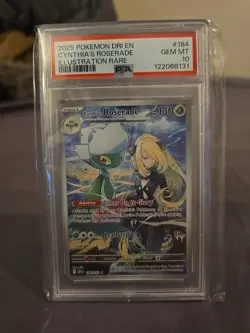 Pokemon TCG Cynthia's Roserade Sv10: Destined Rivals 184/182 | Psa Gem Mint 10 - Image 1