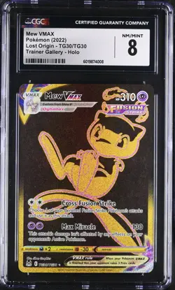 CGC 8 | Mew VMAX TG30/TG30 | Pokemon TCG Lost Origin Trainer Gallery Holo - Image 1