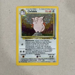 Pokemon TCG Clefable (Prerelease) 01/64 Holo Rare WOTC Promo Jungle 1/64 - Image 1