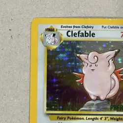 Pokemon TCG Clefable (Prerelease) 01/64 Holo Rare WOTC Promo Jungle 1/64 - Image 2