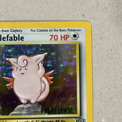 Pokemon TCG Clefable (Prerelease) 01/64 Holo Rare WOTC Promo Jungle 1/64 - Image 3