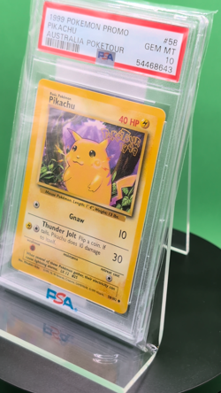 PSA 10 Pikachu 58/102 Poketour Stamp Base Set Promo 1999 English Pokemon WoTC - Image 2