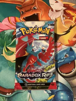 1x Pokemon Scarlet & Violet Paradox Rift Booster Pack New Factory Sealed - Image 1