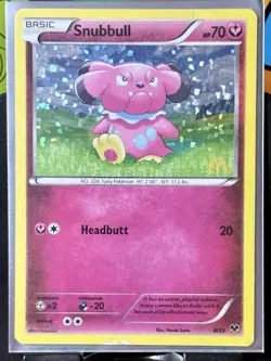 Snubbull - Pokemon TCG - McDonald's 2014 - 8/12 - PROMO HOLO ~ MP - Image 2