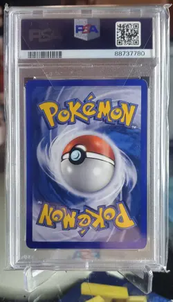 2003 Pokemon #9 Rockets Hitmonchan Reverse Foil PSA 8 - Image 2
