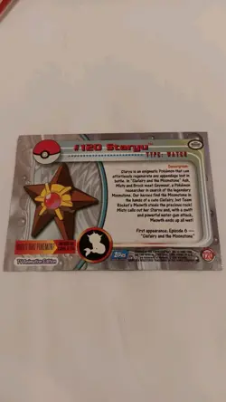 Staryu Topps Pokemon TV Animation Edition Series 3 #120 2000 Foil A57 - Image 2