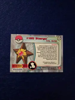 2000 Pokemon Staryu Topps Holo #120 - Image 2