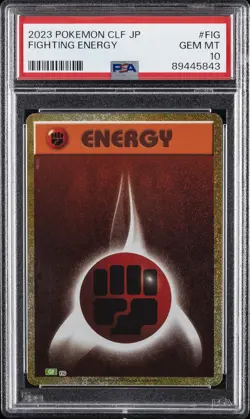 2023 POKEMON CLF JAPANESE #FIG FIGHTING ENERGY PSA 10 - Image 1