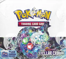 Pokemon TCG Scarlet & Violet STELLAR CROWN Sealed Booster Box (36 Packs) - Image 1