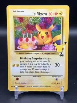 Pokemon Birthday Pikachu Celebrations Classic Collection #24 English NM - Image 1