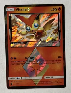 Pokemon TCG Victini Prism Star Dragon Majesty 2018 7/70 Holo Rare Ungraded - Image 1