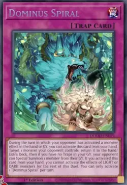 Yugioh DOOM OF DIMENSIONS Dominus Spiral DOOD-EN079 1st Edition Secret Rare NM - Image 1