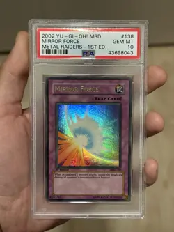 Yu-Gi-Oh! MRD-138 Mirror Force 1st Edition PSA 10 GEM MINT - Image 1