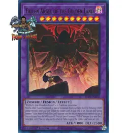 Yugioh! 1x Fallen Angel of the Golden Land ALIN-EN036 Ultra Rare 1st Ed NM - Image 1