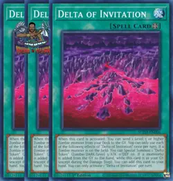 Yugioh! 3x Delta of Invitation SUDA-EN066 Common 1st Ed NM - Image 1