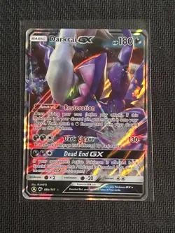 Pokemon Darkrai GX Holo Card 88/147 Sm-Burning Shadows - Image 1