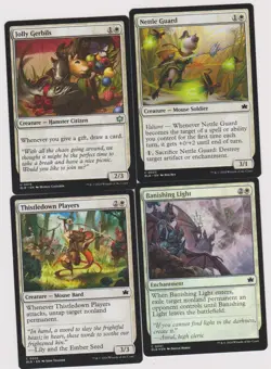 MOUSE SOLDIER WHITE DECK 40 CARD N-MINT MTG MAGIC UNPLAYED H-21 BLOOMBURROW-FOIL - Image 1