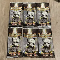 Lot of 6 DRAGONBALL Z SERIES 3 Trading Cards BOOSTER PACK Sealed Vintage - Image 1