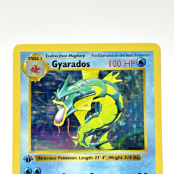 Gyarados 6/102 Shadowless Holo 1st Edition Base Set Pokemon Card 1999 MP - Image 2