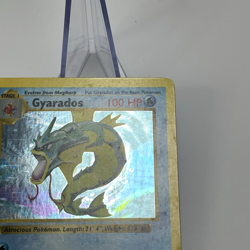 Gyarados 6/102 Shadowless Holo 1st Edition Base Set Pokemon Card 1999 MP - Image 5
