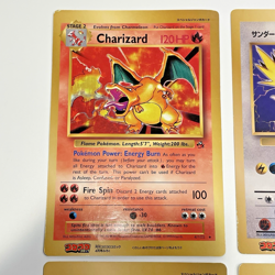Pokemon Jumbo Corocoro Promo 4 Card Charizard Pikachu Zapdos Moltres Articuno MP - Image 2