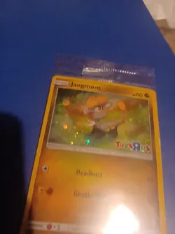 Pokemon X 25 Sealed Jangmo-o 2017 Toys R Us Stamped Holo Promo Card 75/111 - Image 1