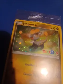 Pokemon X 25 Sealed Jangmo-o 2017 Toys R Us Stamped Holo Promo Card 75/111 - Image 2