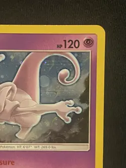 Mewtwo Holo SM77 Sun & Moon Black Star Promo LP Pokemon Card w/ Swirl - Image 3