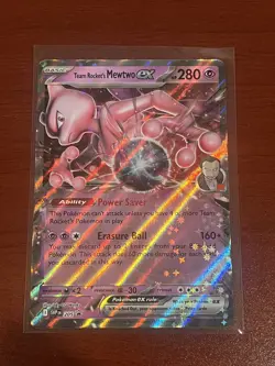 Team Rocket's Mewtwo ex 205 Sv: Scarlet & Violet Promo Cards Holo - Image 1