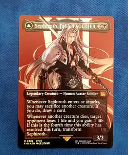 Sephiroth Fabled Soldier Foil Borderless Final Fantasy Card 0382 Mint 🔥 - Image 1
