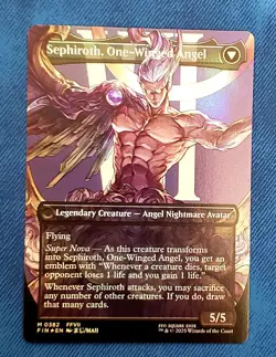 Sephiroth Fabled Soldier Foil Borderless Final Fantasy Card 0382 Mint 🔥 - Image 2