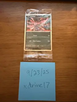 *Pokemon Mega Evolution Yveltal 088/132 Stamped card GAMESTOP PROMO IN HAND NOW* - Image 1