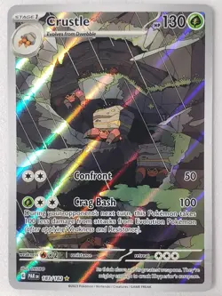 ILLUSTRATION HOLO Crustle 183/182 NM / M Paradox Rift Pokemon Card - OKUBO Art - Image 1