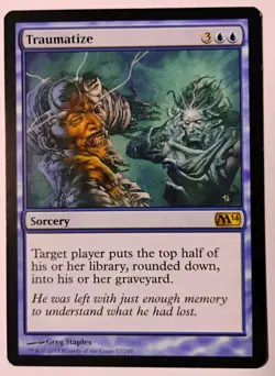 Traumatize MTG, Magic 2014 (M14), Rare, LP - Image 1