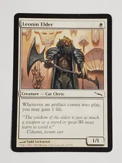 MTG Leonin Elder (Mirrodin/White/C) - BGM - Image 1