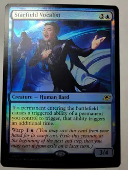 Starfield Vocalist -Foil- Edge of Eternities Rare Bard EOE 78 mtg NM/M - Image 1
