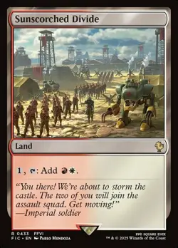 Sunscorched Divide Light Play, English Magic the Gathering MTG Commander: Final - Image 1