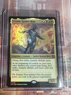 Cosmic Spider-Man (Foil) - Marvel's Spider-Man Magic The Gathering - Image 1