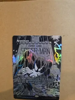 Borderless Foil Reanimate, MTG, Marvel's Spider-Man, Magic the Gathering - Image 5