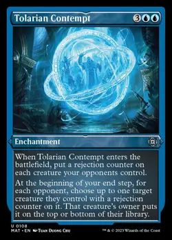 x4 Tolarian Contempt (108) - Foil Etched U MTG March of the Machine: The Afterma - Image 1