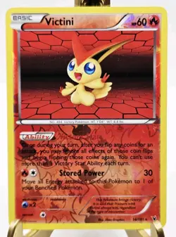 Pokemon TCG Victini 14/101 NM Noble Victories Reverse Holo Rare ⭐⭐⭐ - Image 1