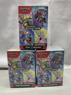 Lot of 3 Pokemon TCG: Scarlet & Violet Journey Together Booster Bundle - Image 1